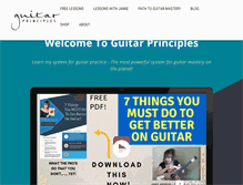 Tablet Screenshot of guitarprinciples.com